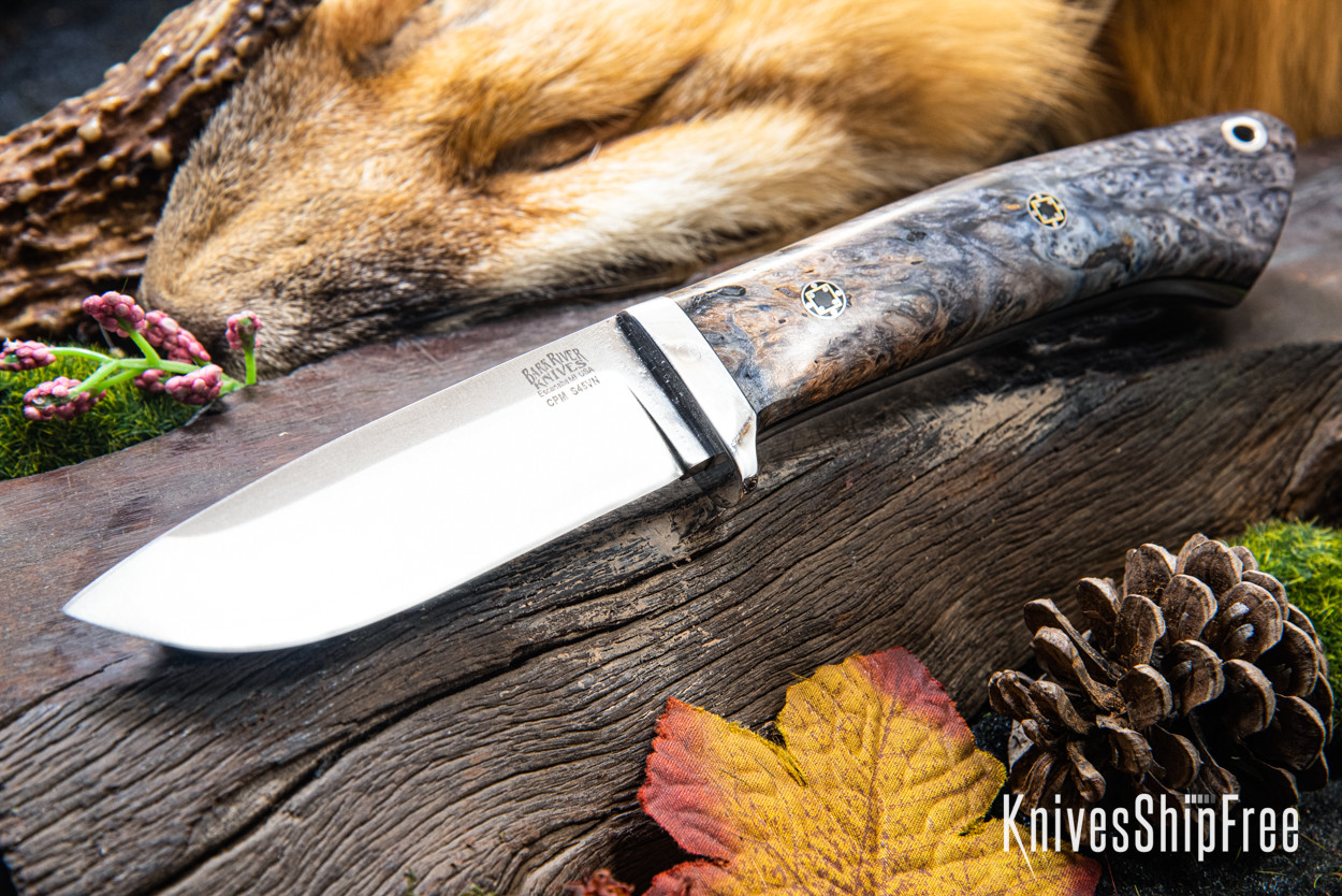 Bark River Knives: Classic Drop Point Hunter - CPM S45VN - Blue 