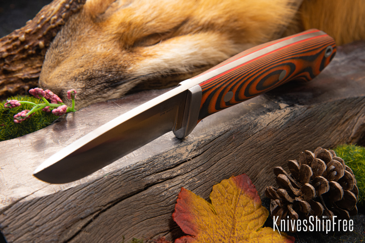 Bark River Knives: Classic Drop Point Hunter - CPM S45VN - Orange