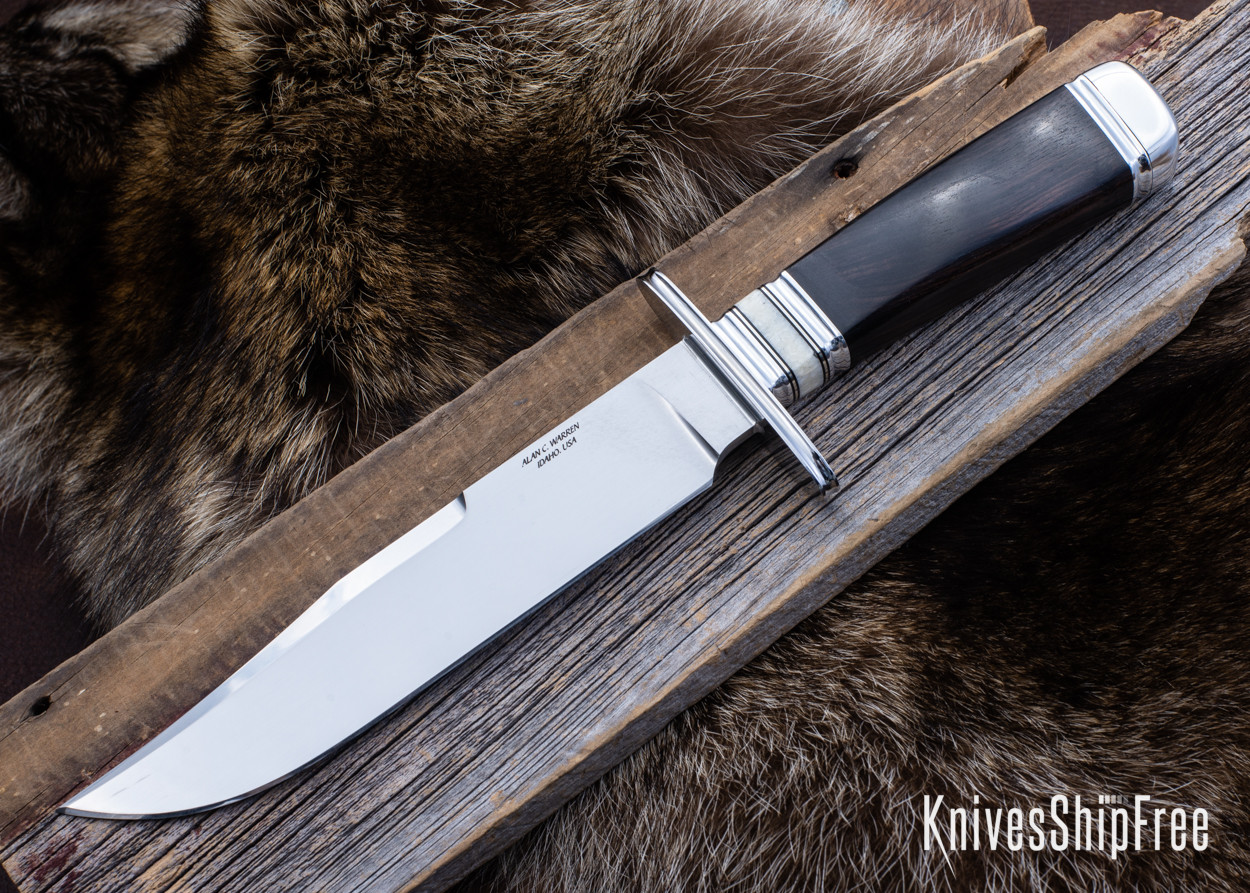 Alan Warren Custom Knives: #2473 Sheffield Style Bowie - African