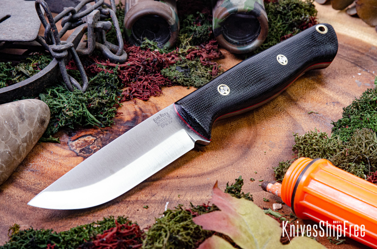 Snow Peak - BARKRIVER バークリバー GUNNY SCANDI CPM-3V Bark River Knives: Gunny Scandi - CMP 3V - Black Canvas