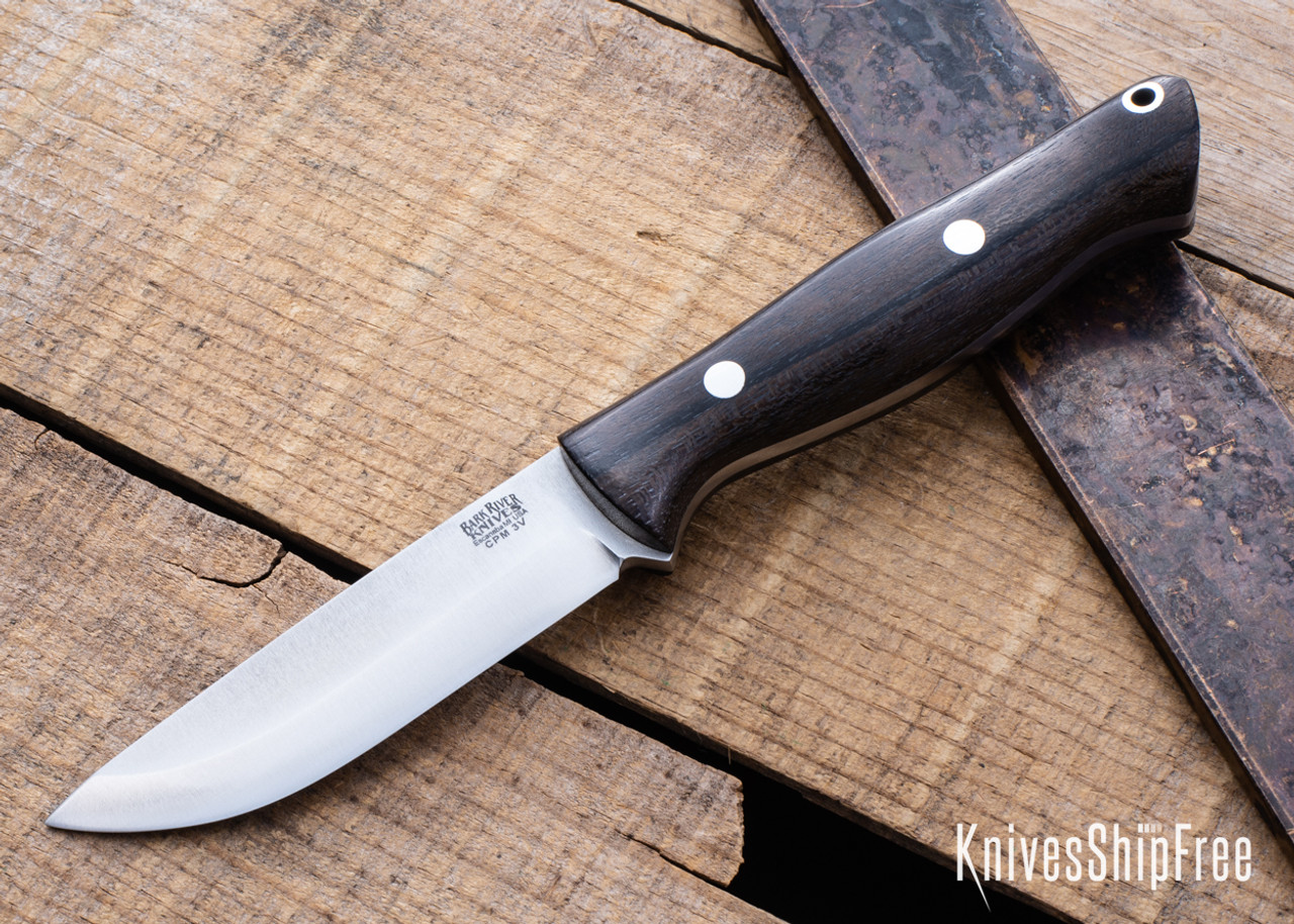  Peak - BARK バークリバー GUNNY SCANDI CPM-3V Bark River Knives: Gunny Scandi - CMP 3V - Black Canvas