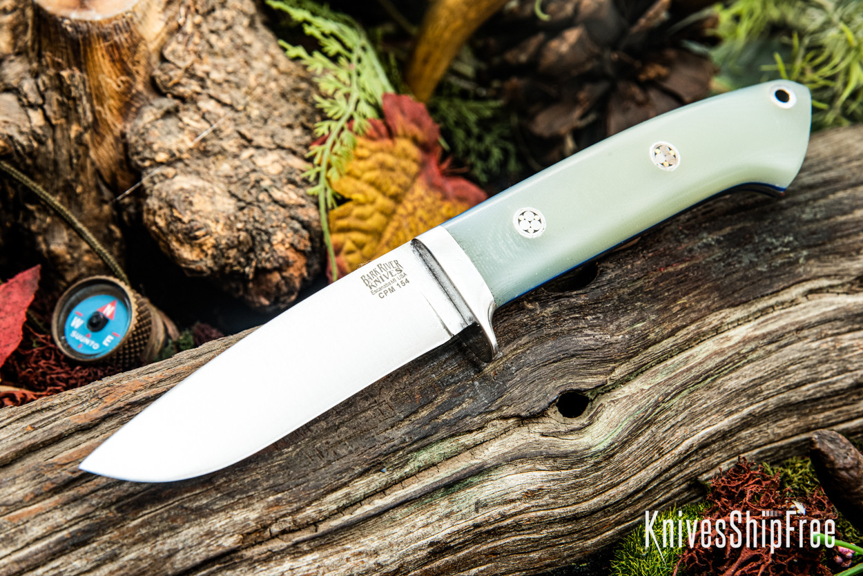 Bark River Knives: Bobcat Hunter - CPM 154 - Ghost Green Jade G-10