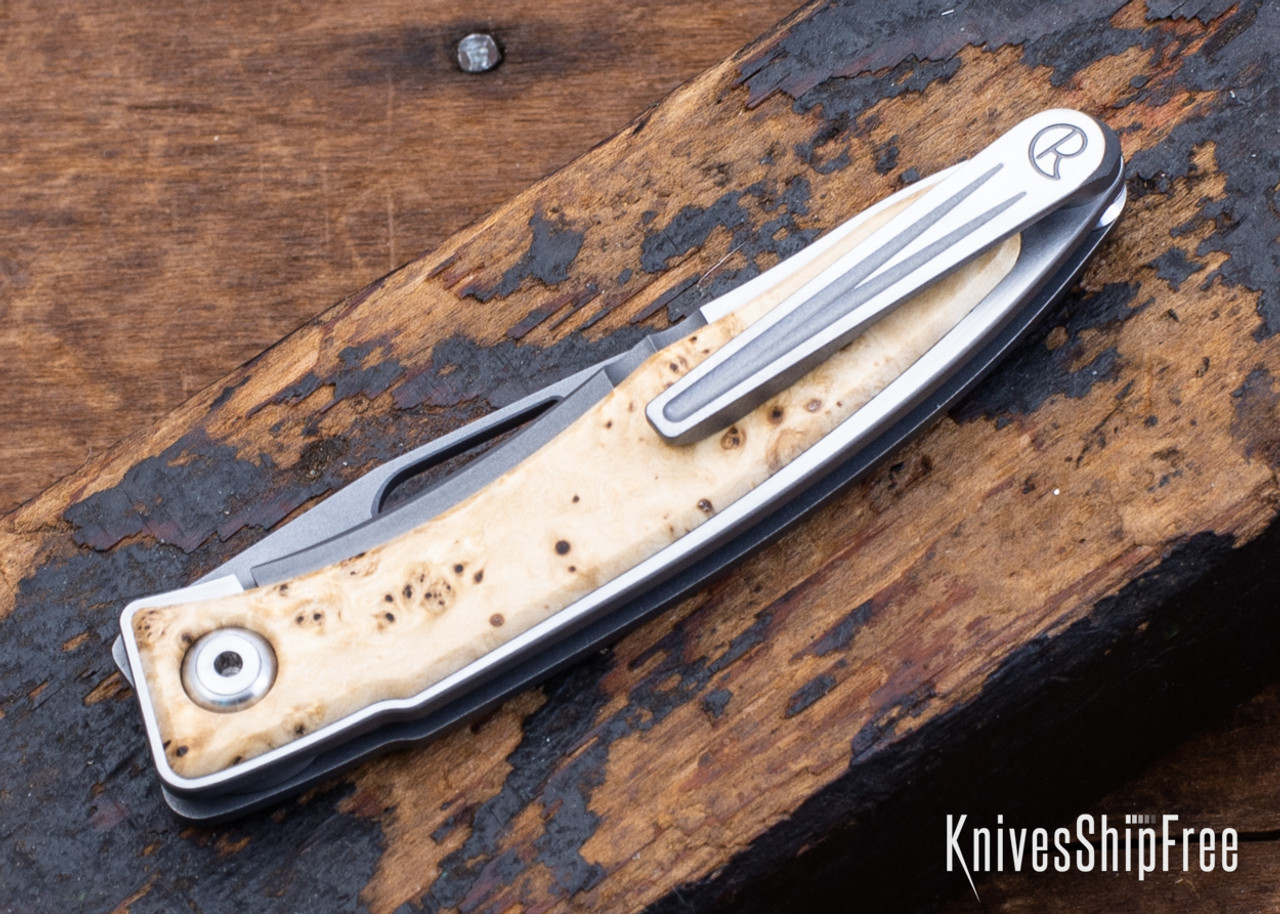 Chris Reeve Knives: Mnandi - Box Elder Burl - CR07KH006
