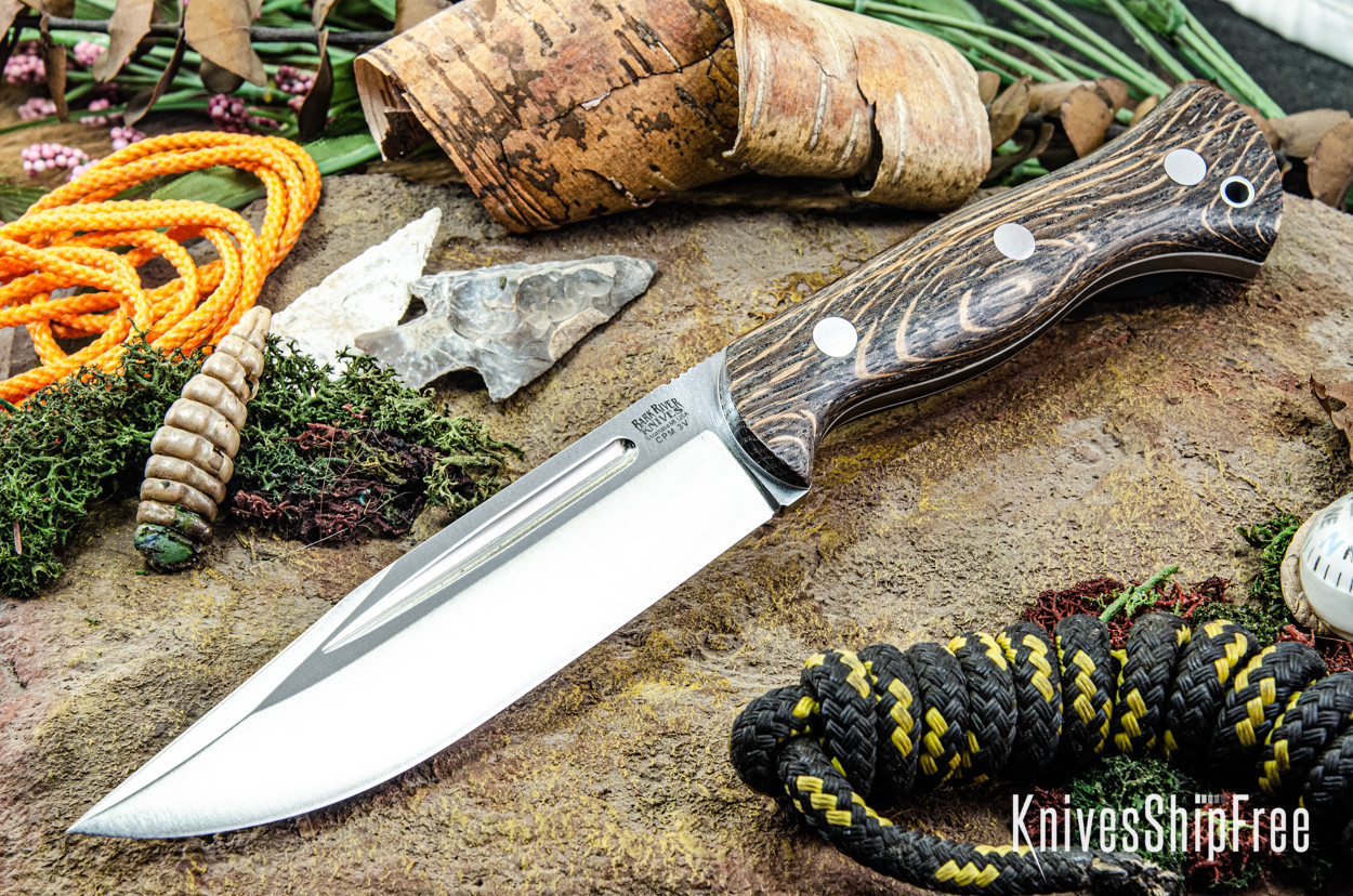 Barkさま Bark River Knives: Cub - CPM 3V - Bog Oak - White Liners #2