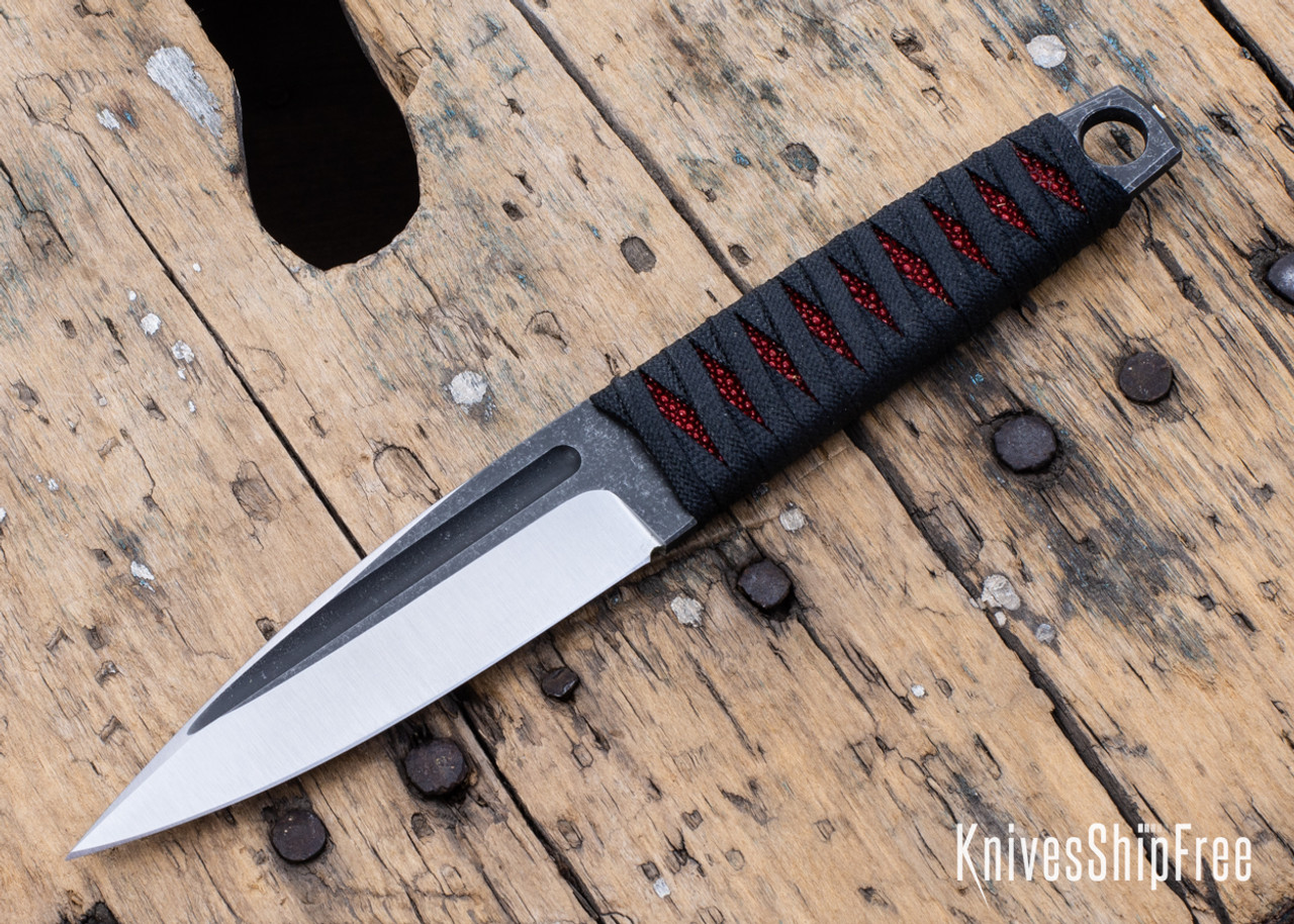 Bradshaw Blades Custom Sgian Dubh Red Stingray & Black Paracord Wrap