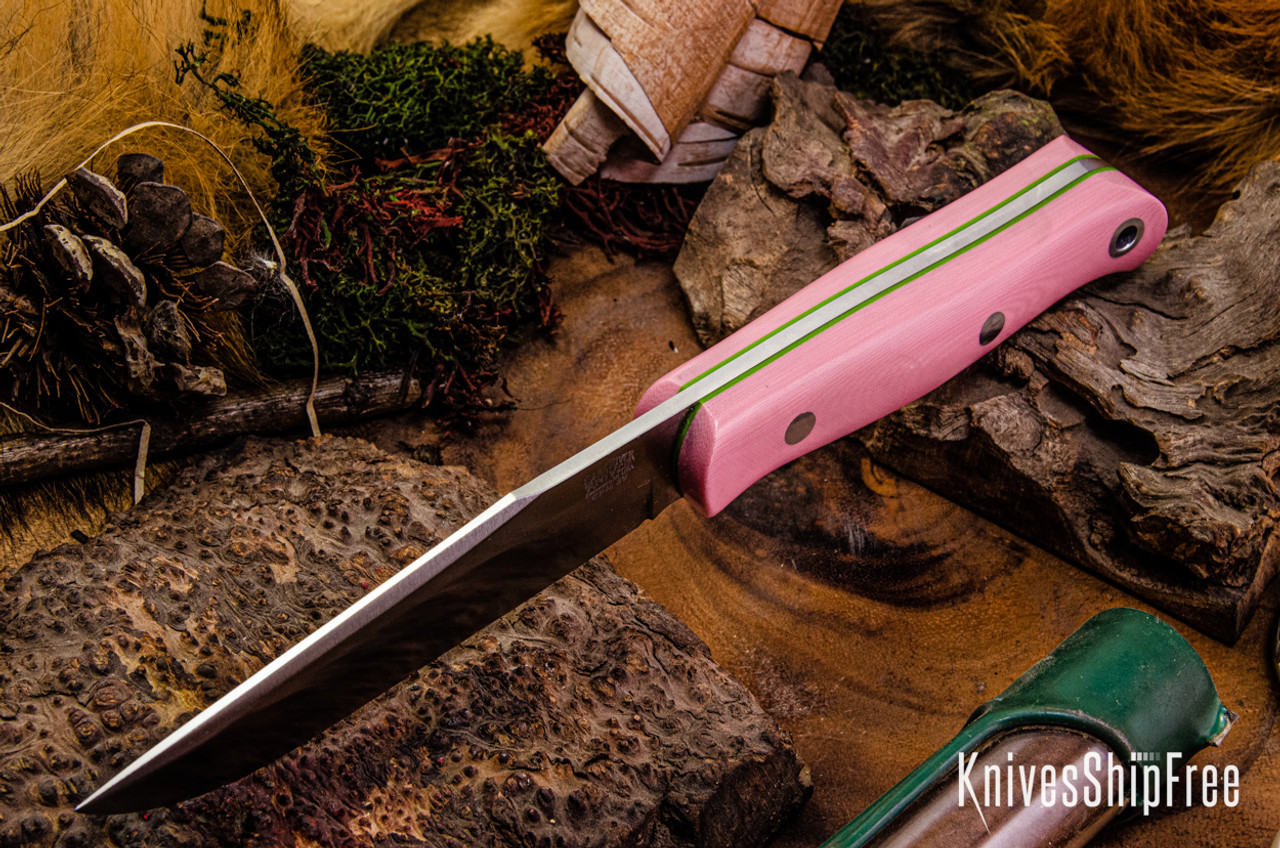 Bark River Knives: Ultralite Field Knife - CPM 3V - Pink G