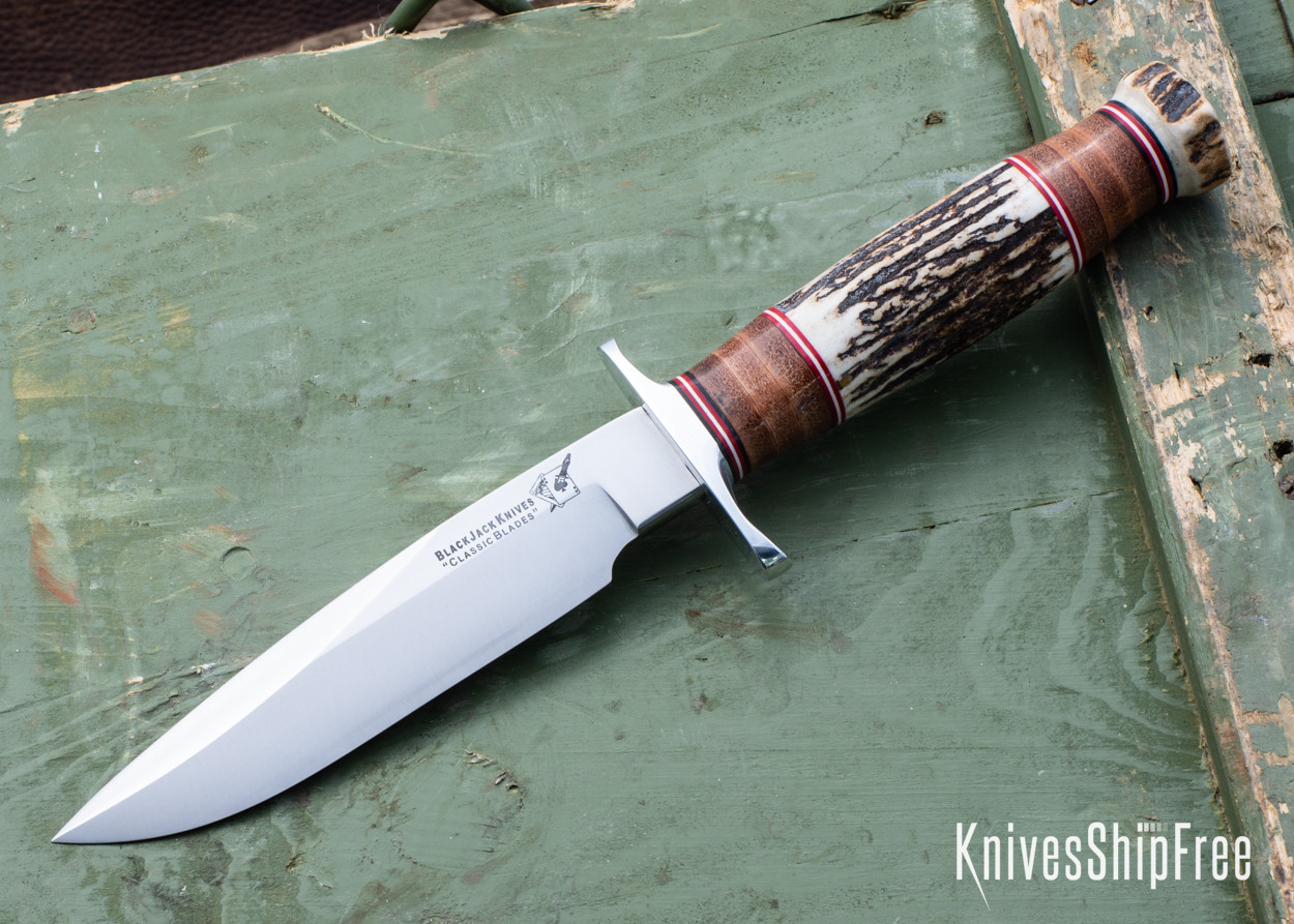 BlackJack Knives: Model 16 - Jet Pilot Survival - Leather & Sanbar