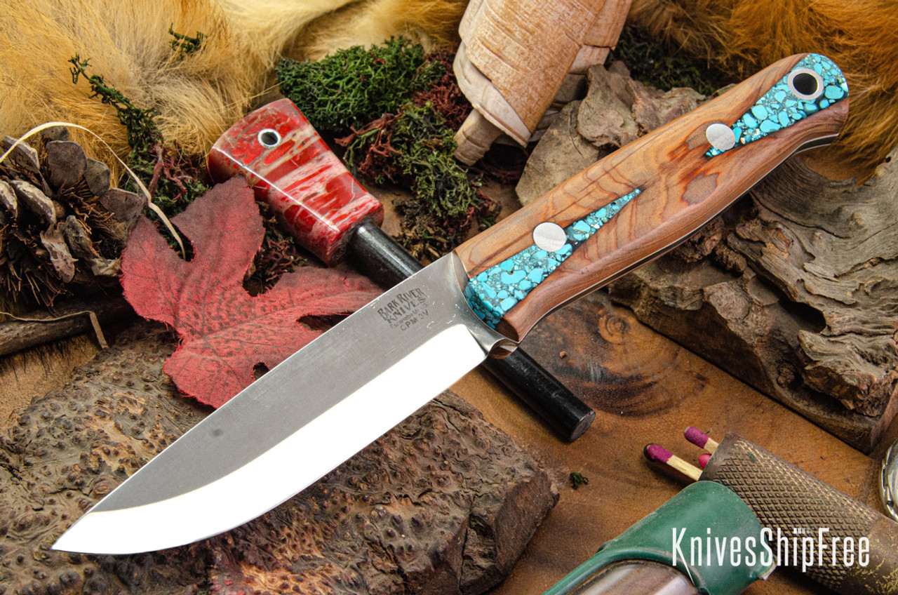 Bark River Knives: Bushcrafter II - CPM 3V - Black Texas Fencepost