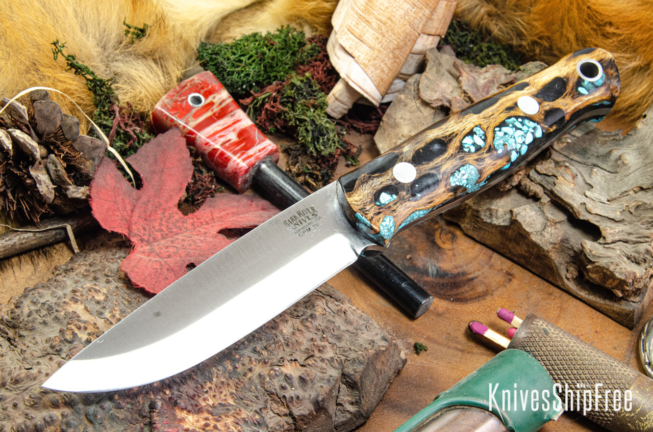 Bark River Knives: Bushcrafter II - CPM 3V - Gunmetal Cholla 