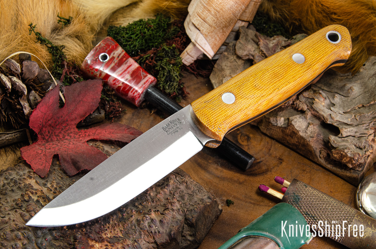 Bark River Knives: Bushcrafter II - CPM 3V - Natural Canvas Bark River Knives: Bushcrafter II - CPM 3V - Natural Canvas
