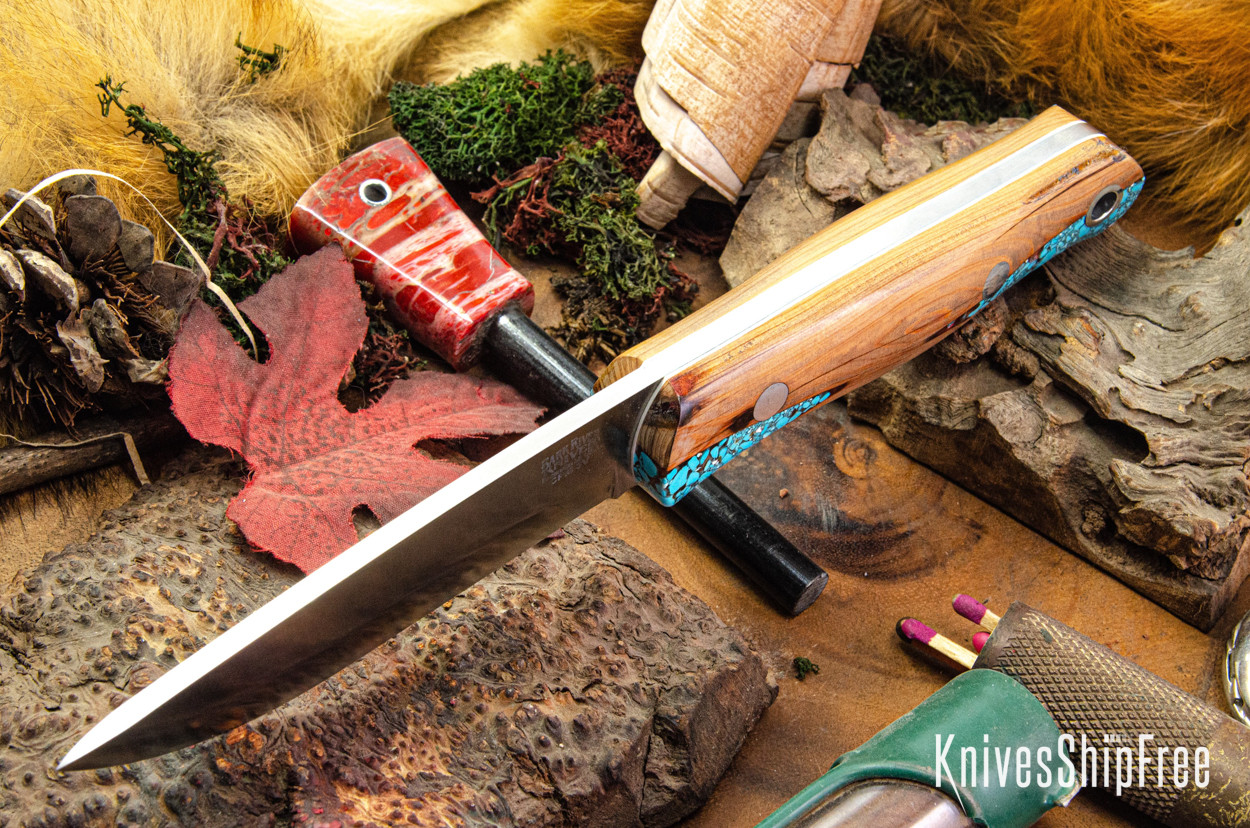 Bark River Knives: Bushcrafter II - CPM 3V - Red Texas Fencepost