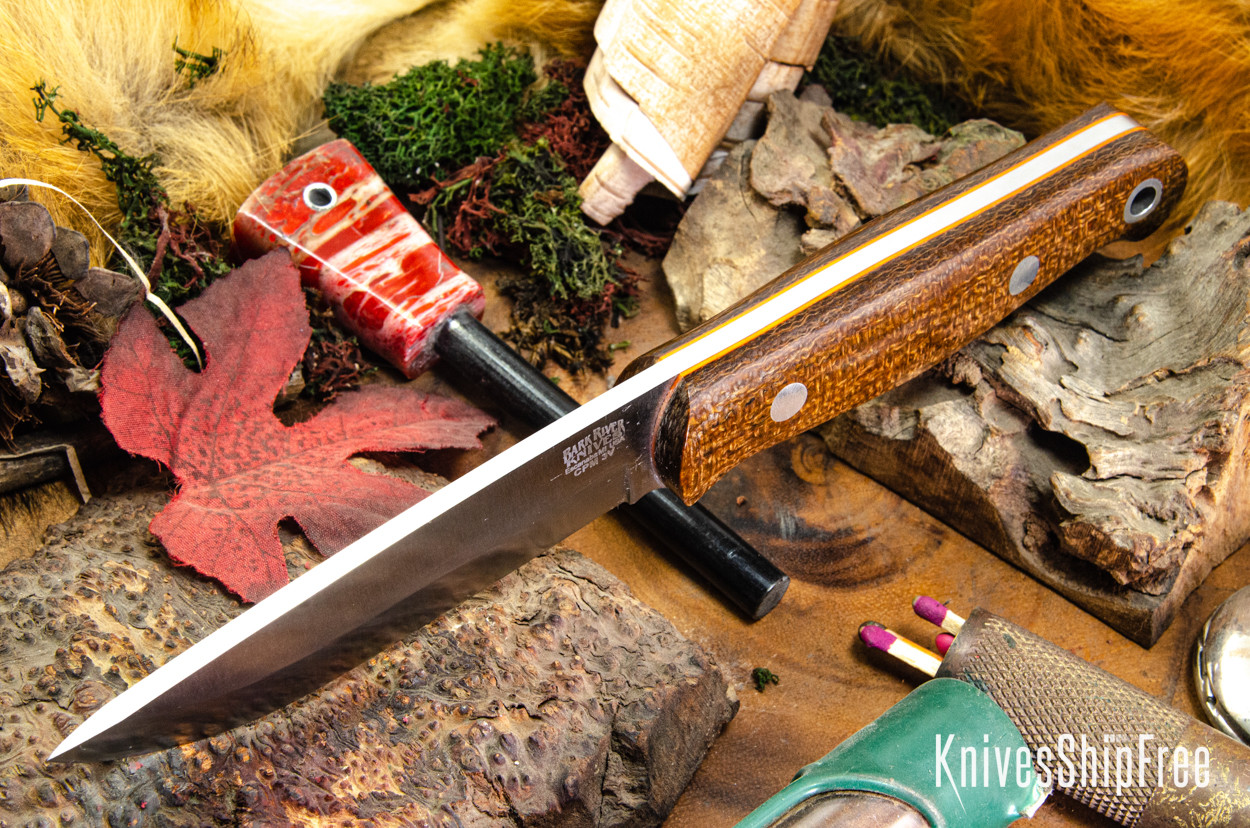 Bark River Knives: Bushcrafter II - CPM 3V - Tan Burlap Bark River Knives: Bushcrafter II - CPM 3V - Tan Burlap