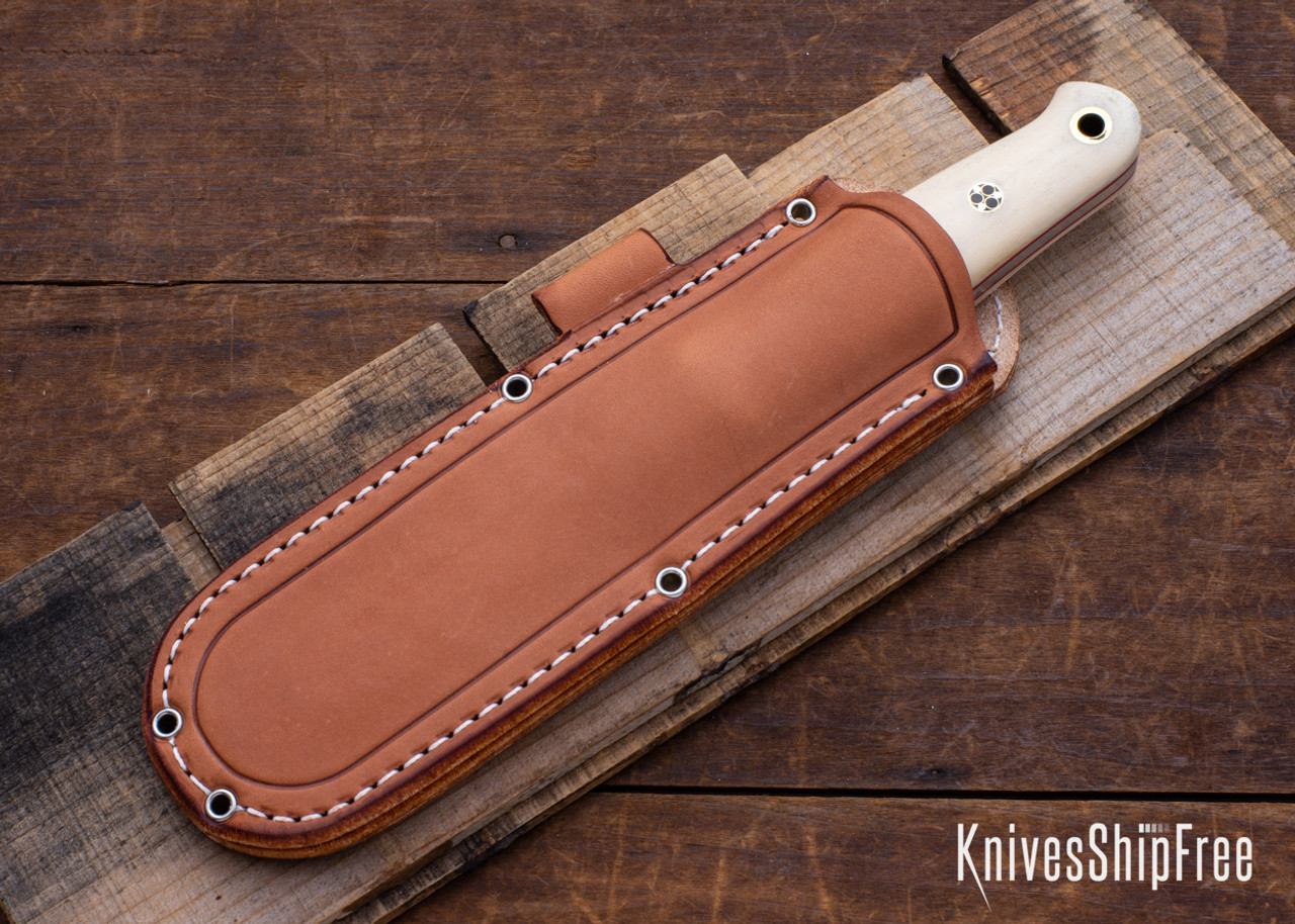 Bark River Knives: Bushcrafter II - CPM 3V - Tan Burlap Micarta 