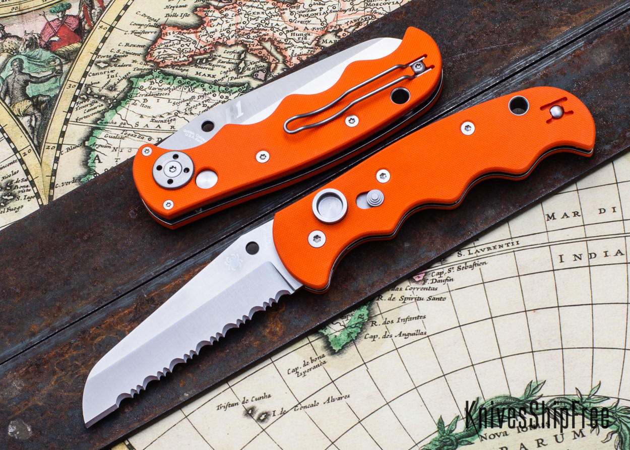 Spyderco: Autonomy - Push-button Automatic - Orange G-10 - H-1