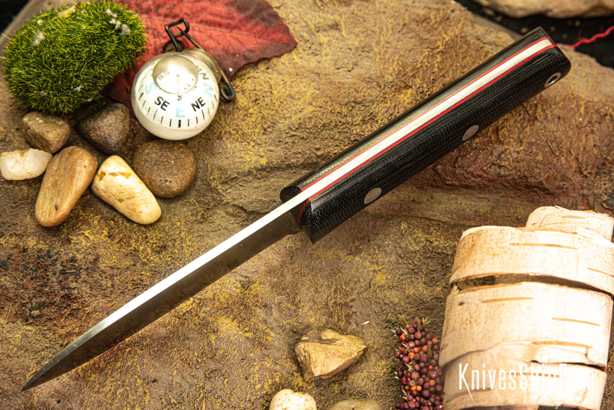 Bark River Knives: Mini Kephart - CPM 3V - Black Canvas Micarta