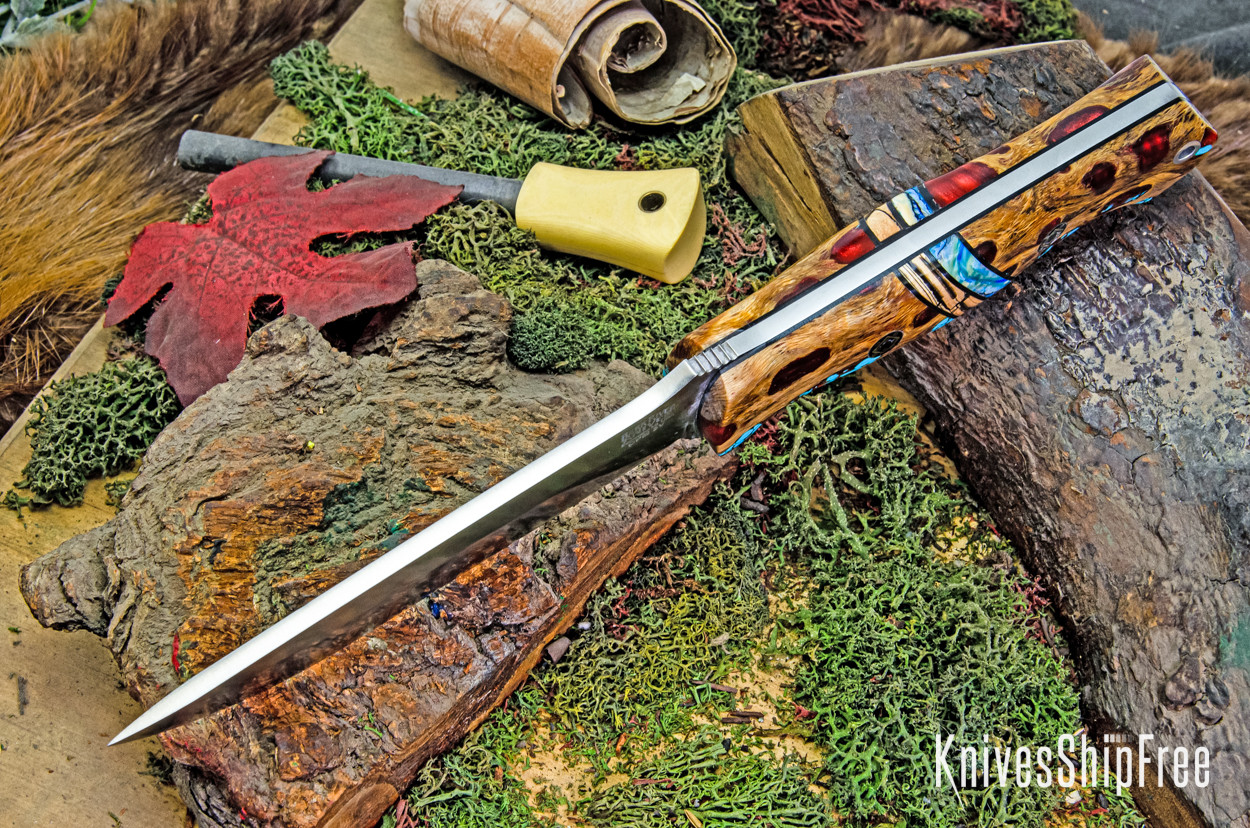 Bark River Knives: Bravo 1.25 LT - CPM 3V - Red Cholla Cactus with