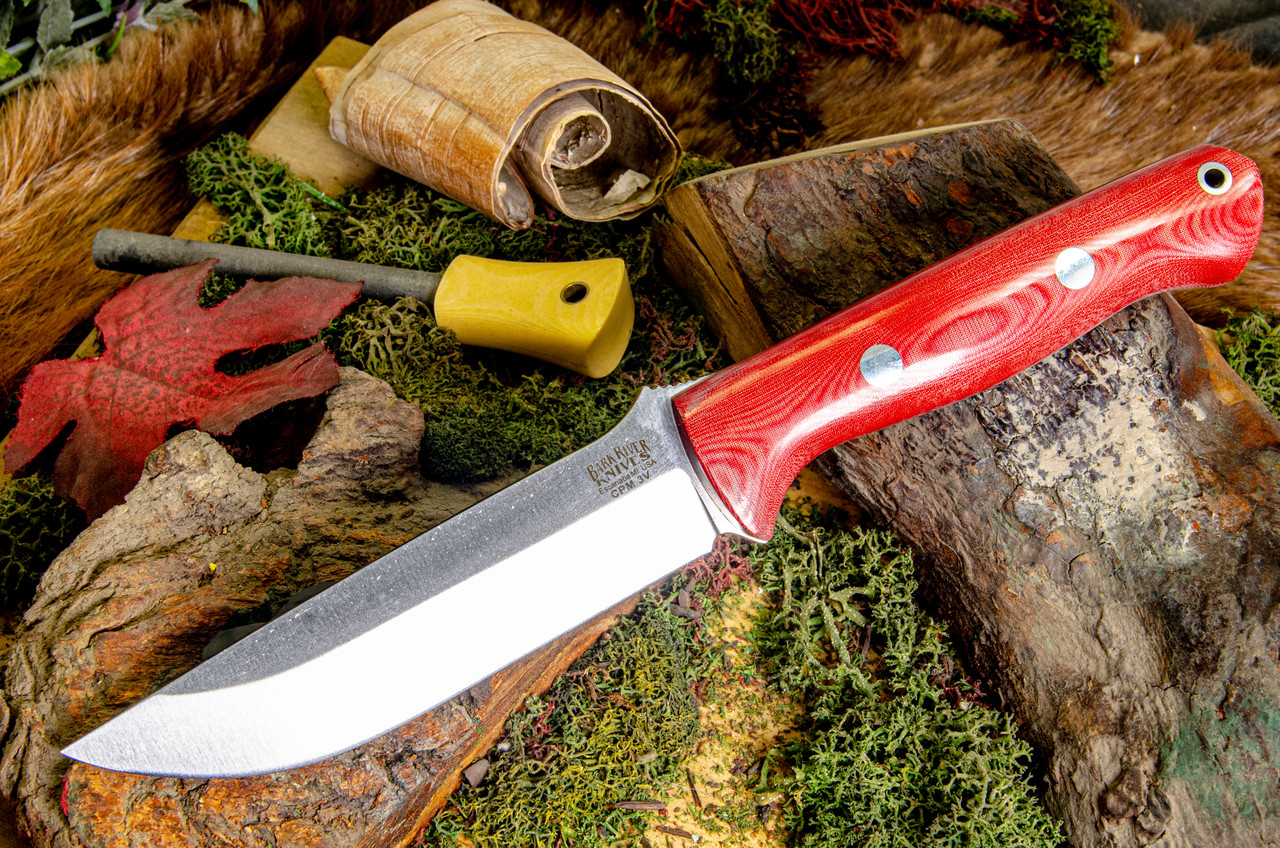 Bark River Knives: Bravo 1.25 LT - CPM 3V - Red Linen Bark River Knives: Bravo 1.25 LT - CPM 3V - Red Linen