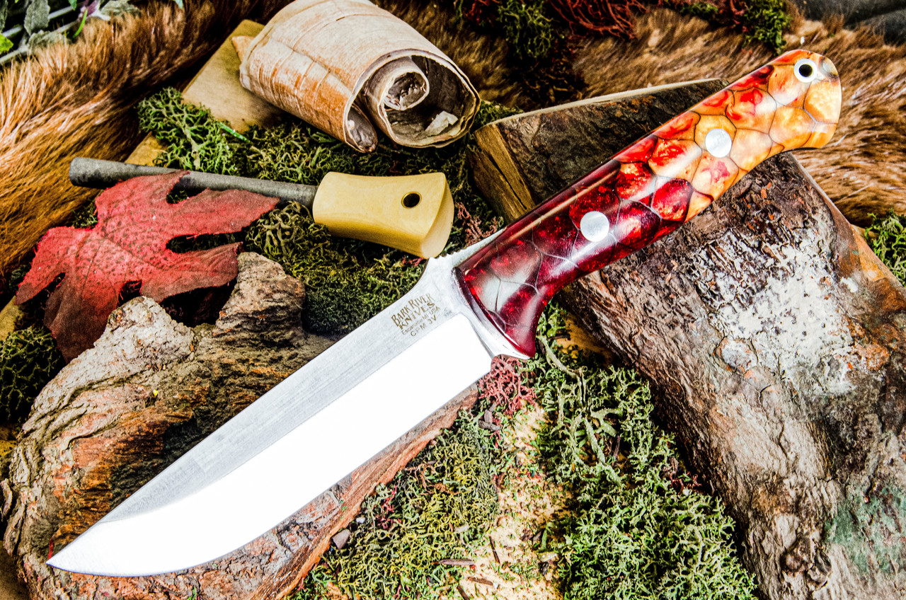 Bark River Knives: Bravo 1.25 LT - CPM 3V - Sunfire Dragon Scale 1