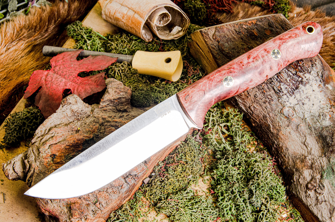 Bark River Knives: Bravo 1.25 LT - CPM 3V - Rampless - Cherry