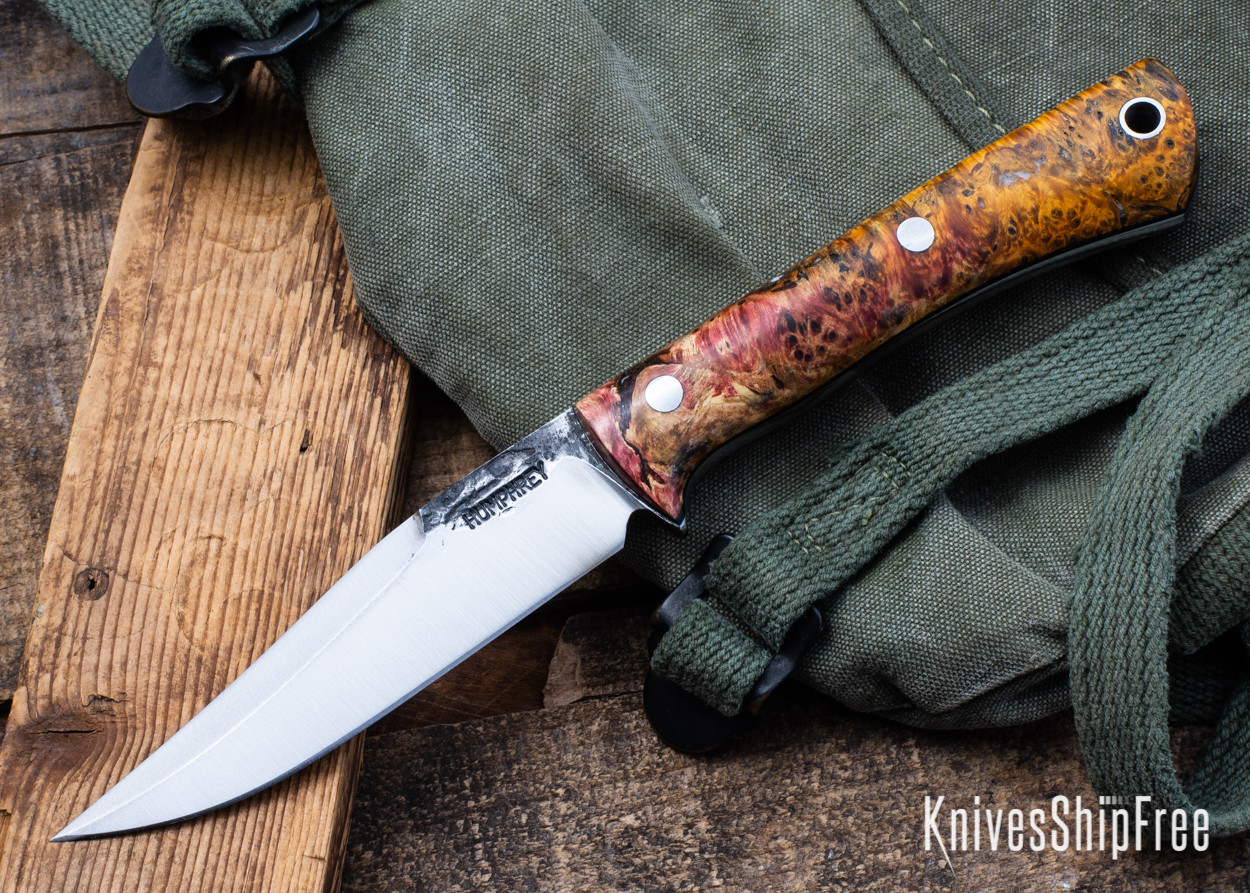 Lon Humphrey Knives: Minuteman - Forged 52100 - Double Dyed Box