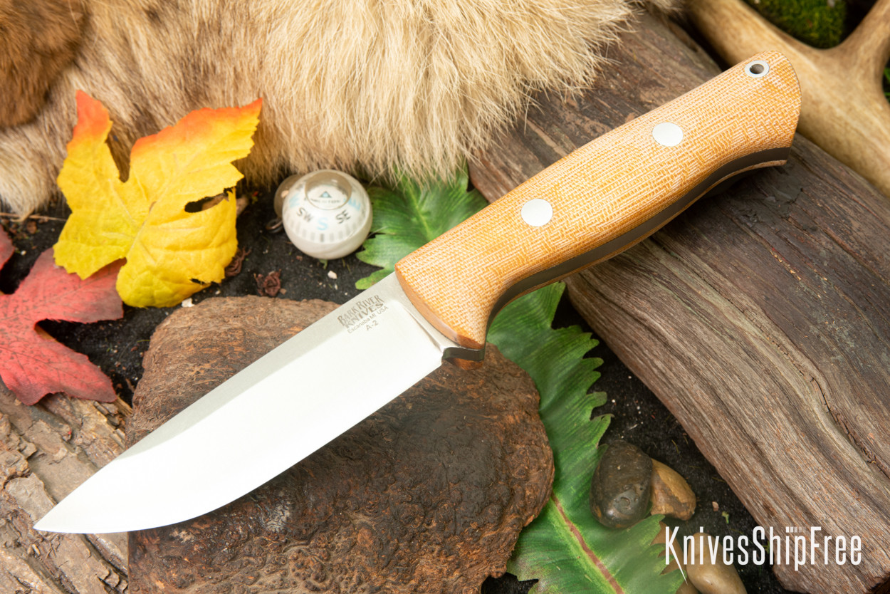 Bark River Knives: Bravo 1 - Rampless - Natural Canvas Bark River Knives: Bravo 1 - Rampless - Natural Canvas
