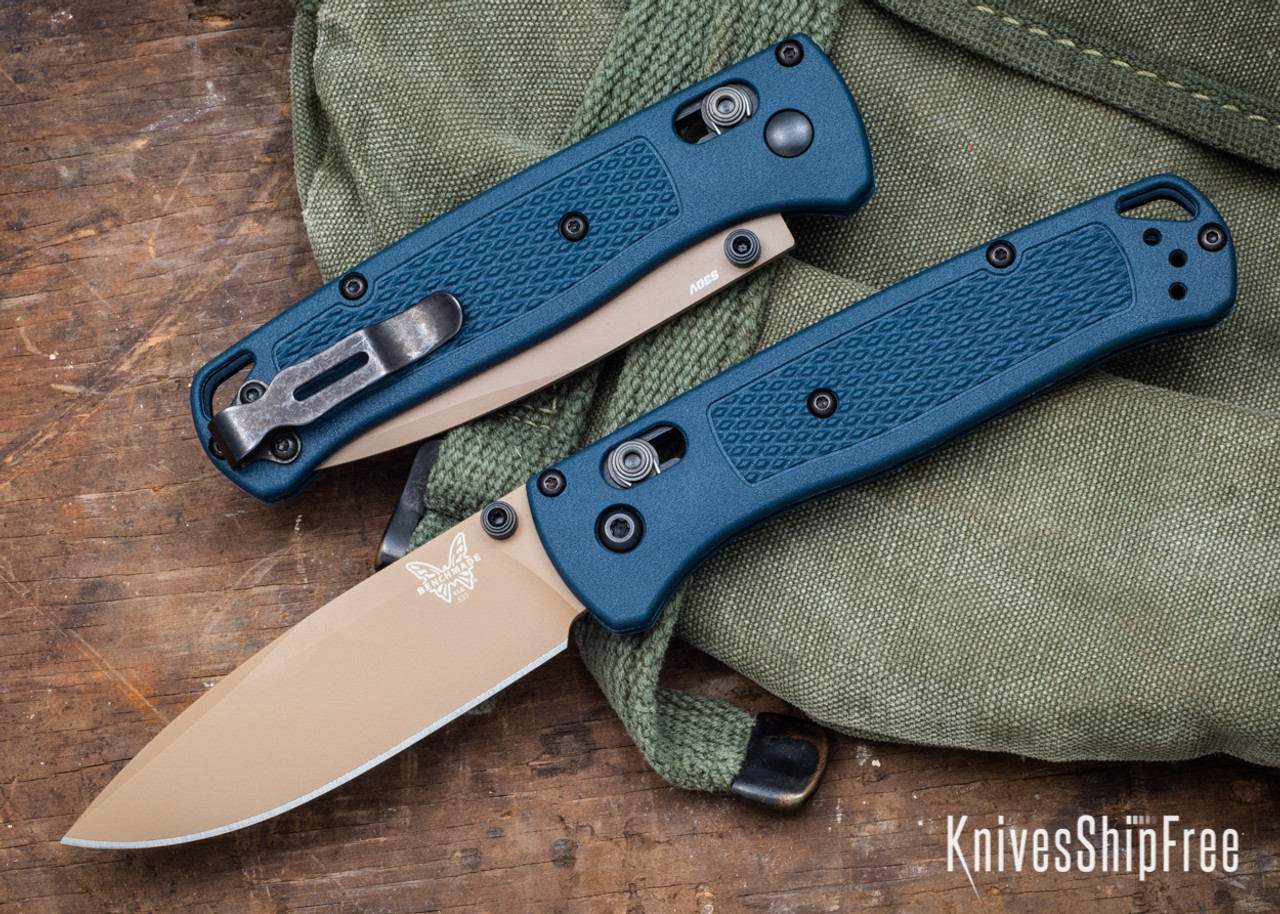 Benchmade Knives: 535FE-05 Bugout - Crater Blue Grivory