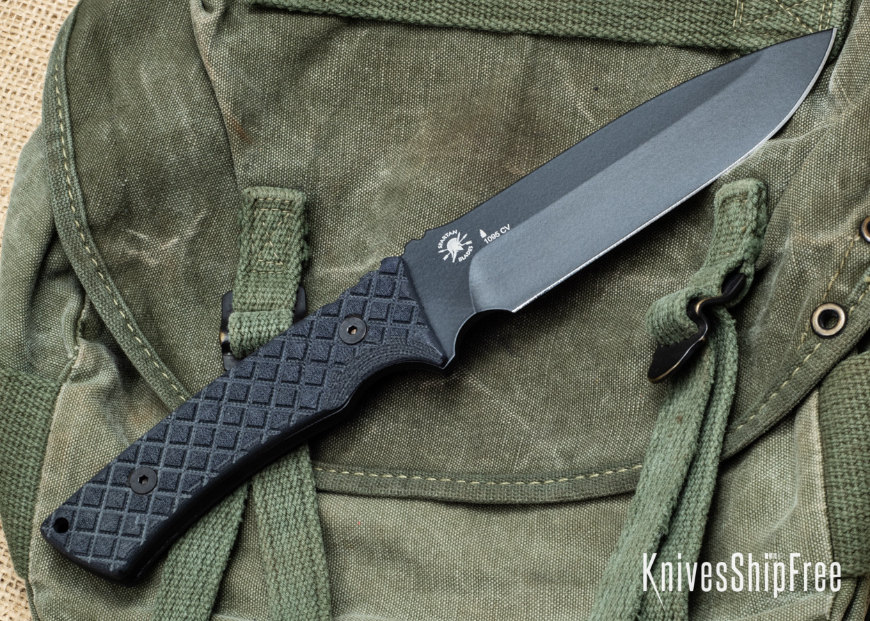 Buy Spartan Blades: Damysus - Black Canvas Micarta - 1095 CV