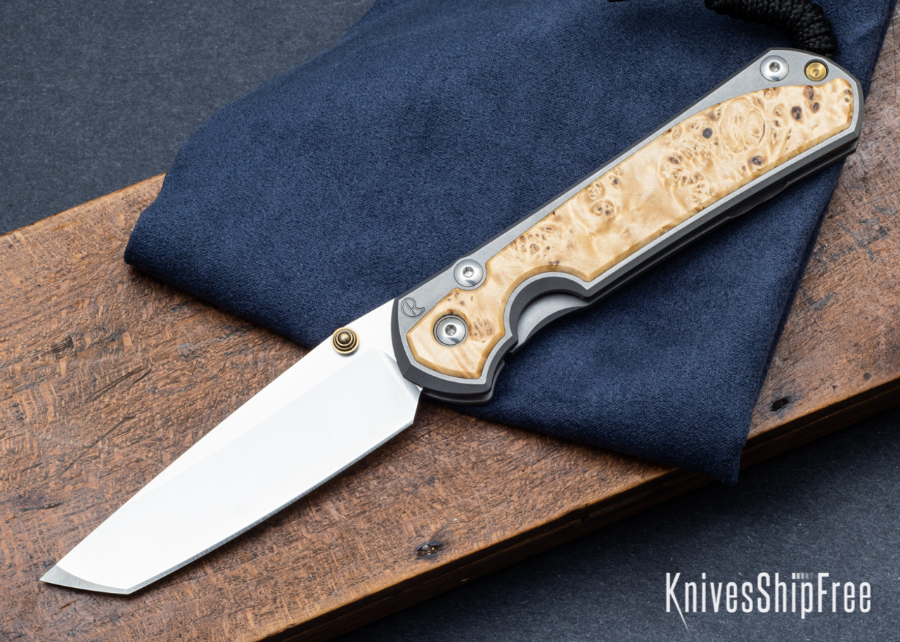 チンバウ  CONTEMPORANEA Large Sebenza 31 Box Elder Inlay - Insingo CPM MagnaCut