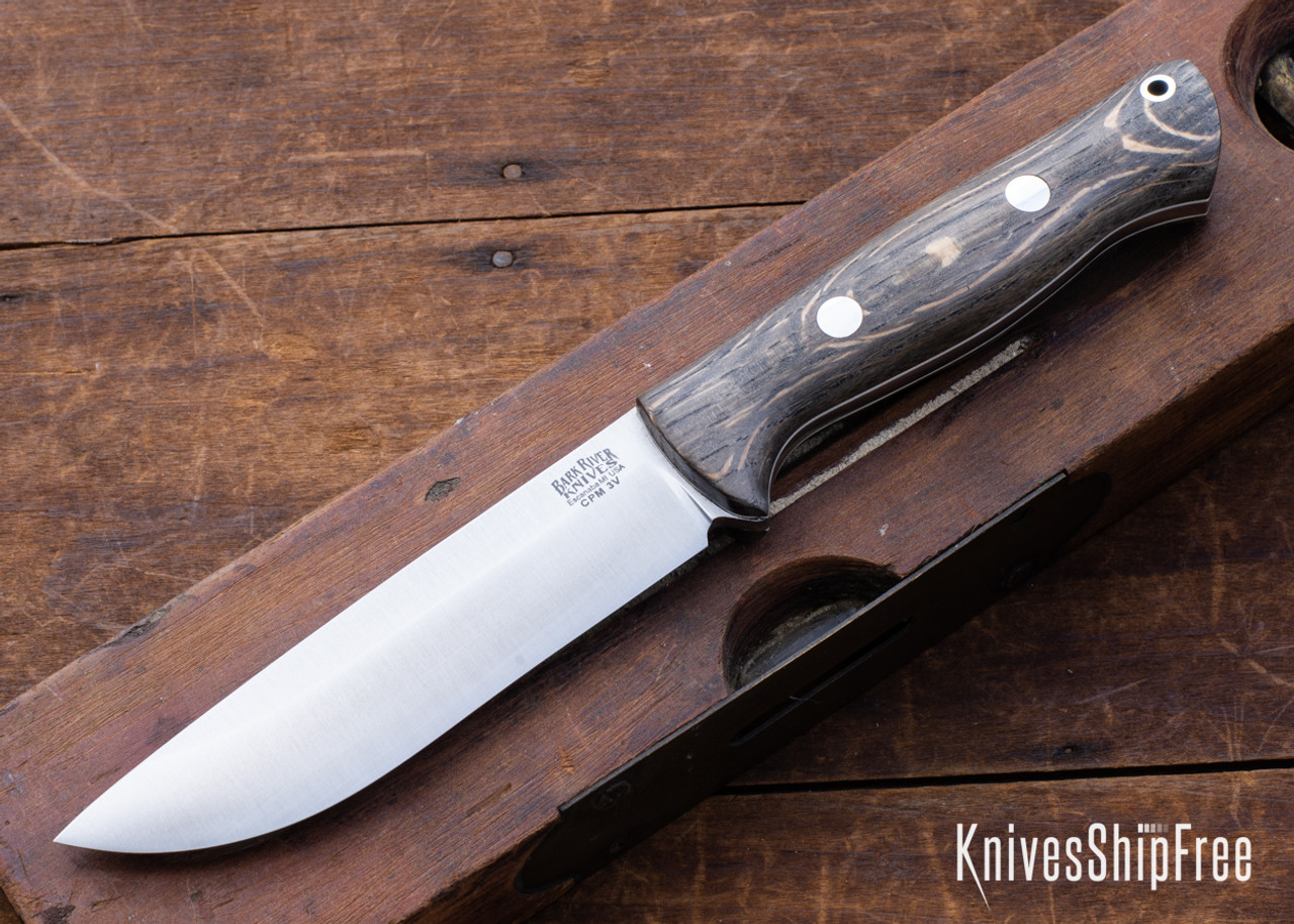 Bark River Knives: Bravo 1.25 LT - CPM 3V - Rampless - Bog Oak