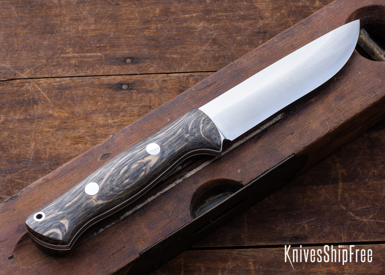 Bark River Knives: Bravo 1.25 LT - CPM 3V - Rampless - Bog Oak