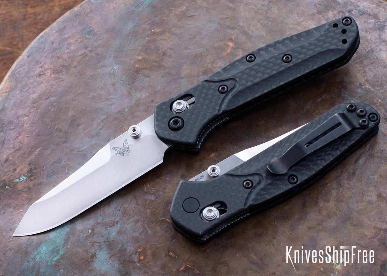 Benchmade Knives: 945-2 Mini Osborne - Carbon Fiber - CPM-S90V