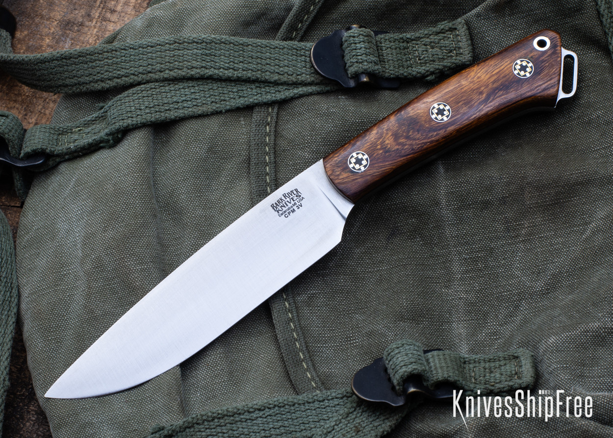 Bark River Knives: Fox River II LT - CPM 3V - Desert Ironwood