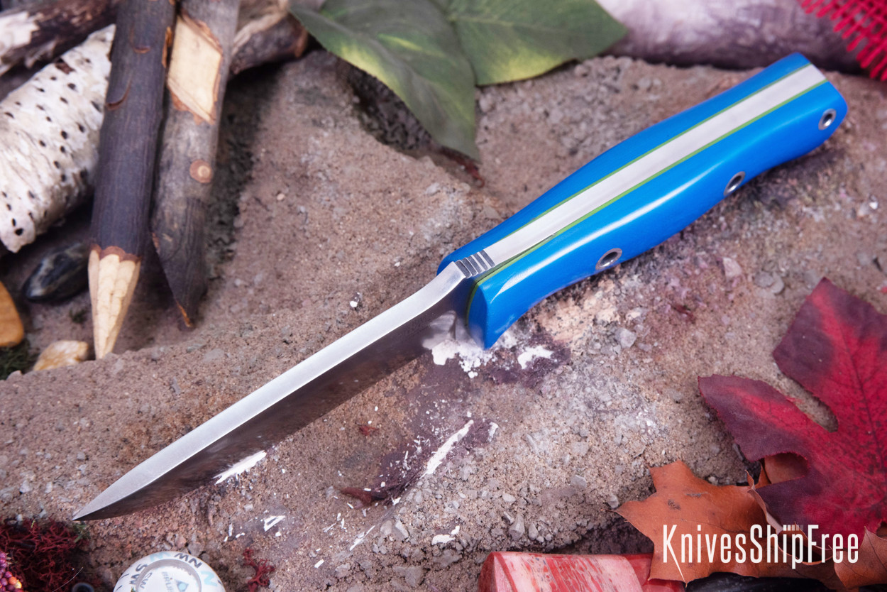 Bark River Knives: Bravo 1 - CPM CruWear - Blue Glow G-10 - Toxic