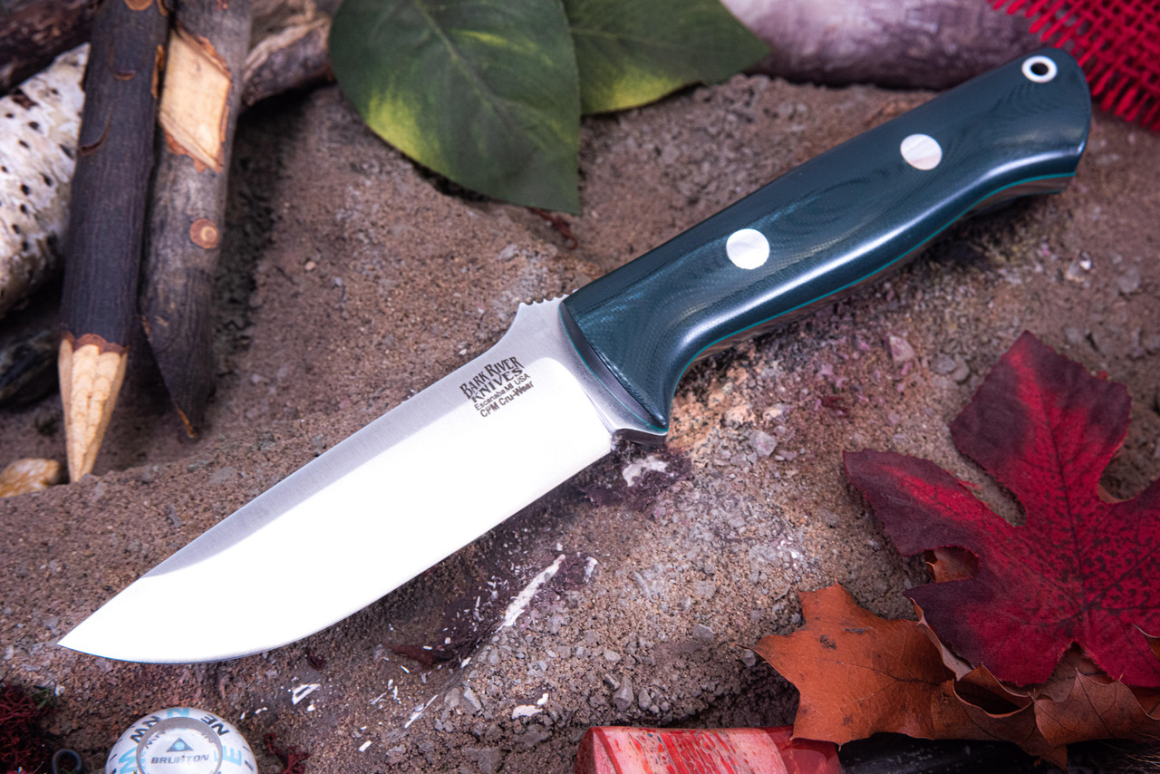 Bark River Knives: Bravo 1 - CPM CruWear - Forest Green G-10 