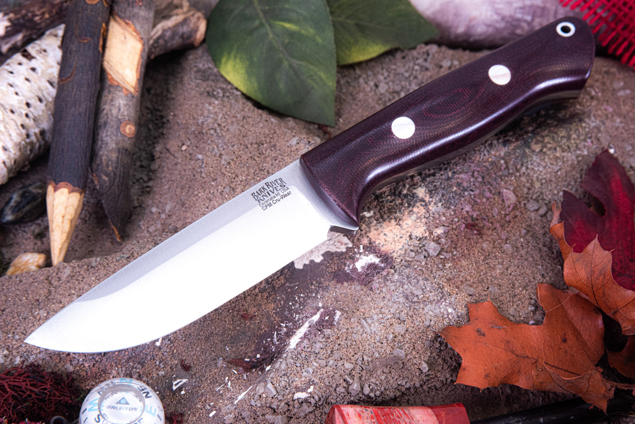 Bark River Knives: Bravo 1 - CPM CruWear - Rampless - Burgundy ...