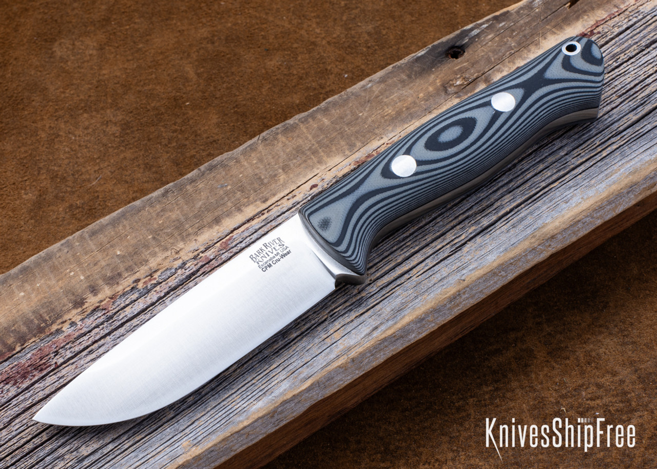 Bark River Knives: Bravo 1 - CPM CruWear - Rampless - Gray & Black