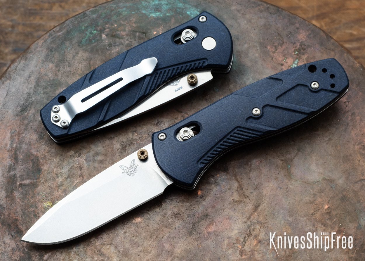 Benchmade Knives: 585-03 Mini Barrage - AXIS Assist - Blue Canyon