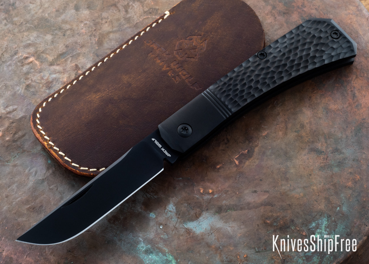 Jack Wolf Knives: Pioneer Jack - CPM-S90V - Jigged Titanium