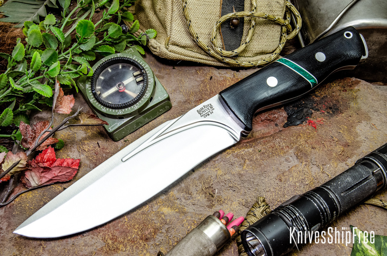 Bark River Knives: Bravo Strike Force II - CPM 3V - Black Canvas