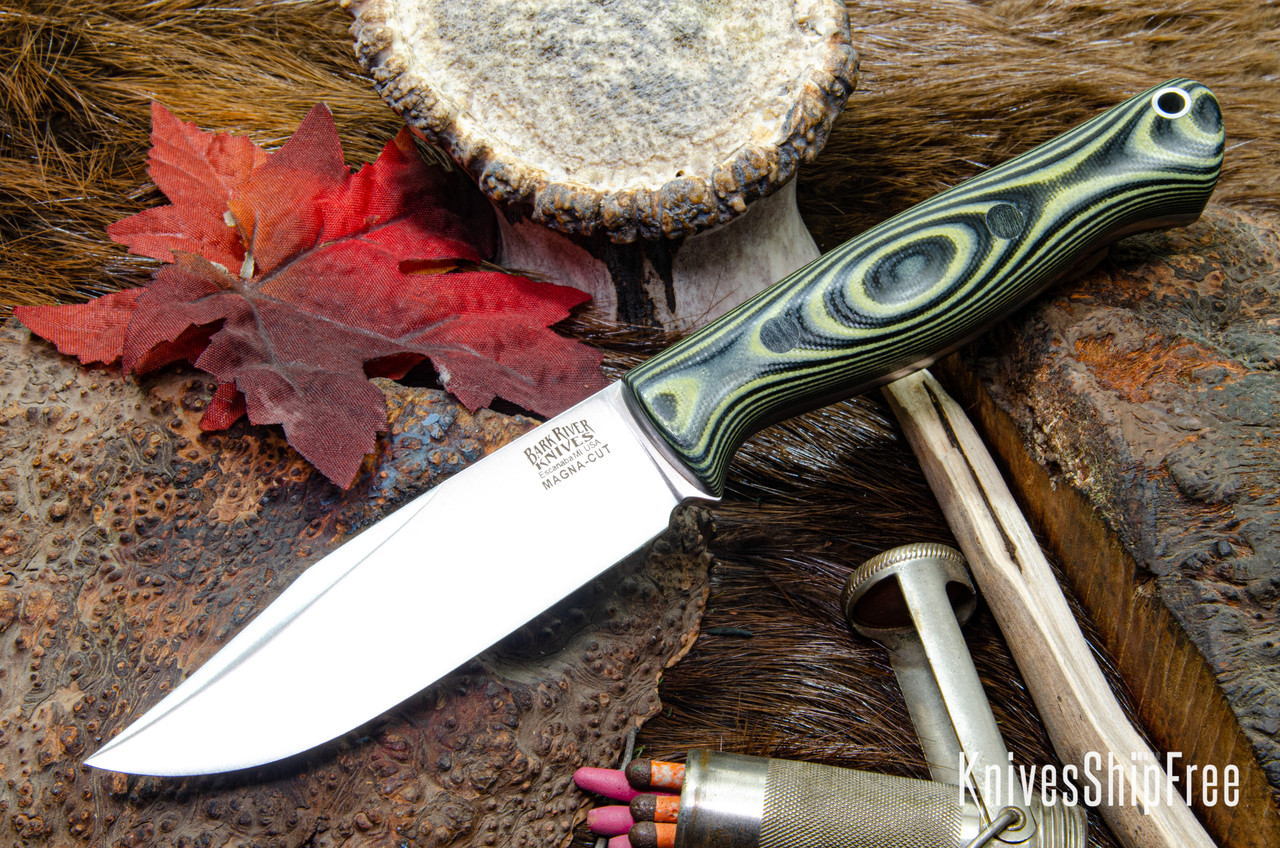 Bark River Knives: Gunny Sidekick - CPM MagnaCut - Bumblebee G-10