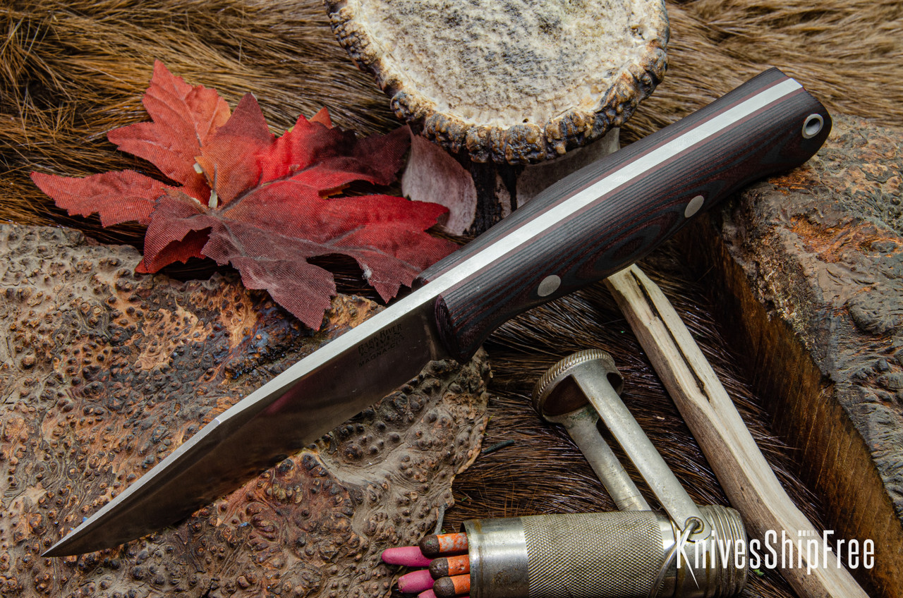 Bark River Knives: Gunny Sidekick - CPM MagnaCut - Red & Black