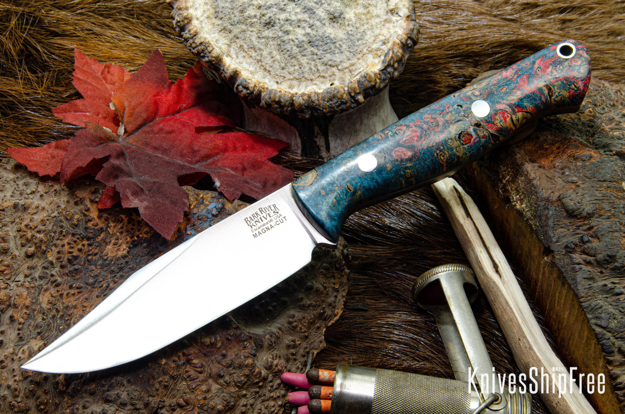 Bark River Knives: Gunny Sidekick - CPM MagnaCut - Teal & Cherry