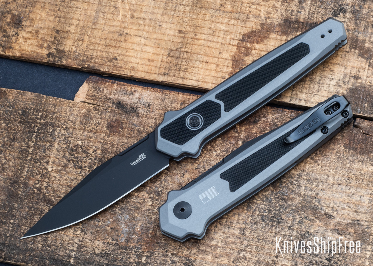 Kershaw Knives: Launch 17 Auto - Gray Anodized Aluminum - Textured