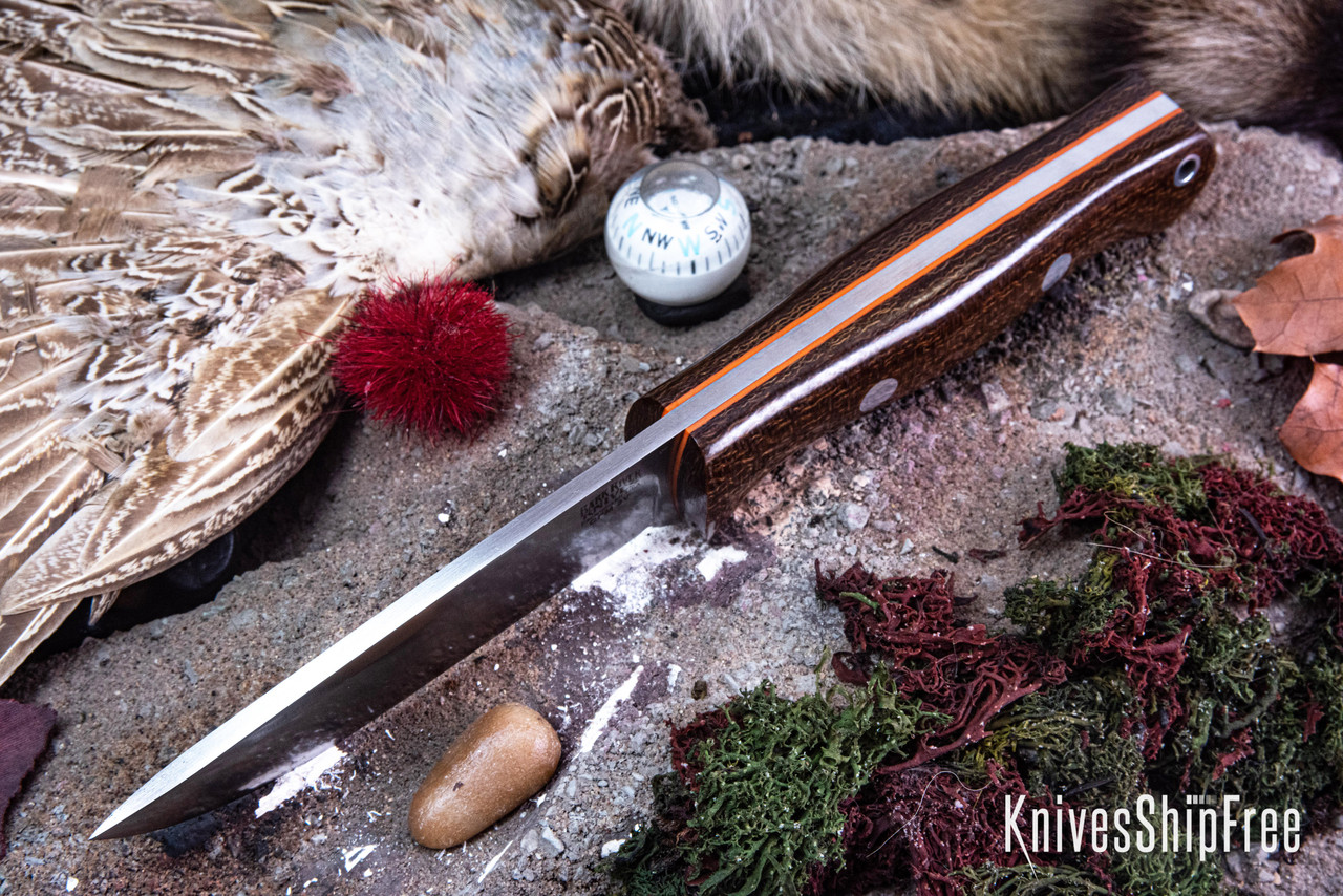 Bark River Knives: Bravo 1 LT - CPM 3V - Tan Burlap Micarta Bark River Knives: Bravo 1 LT - CPM 3V - Tan Burlap Micarta
