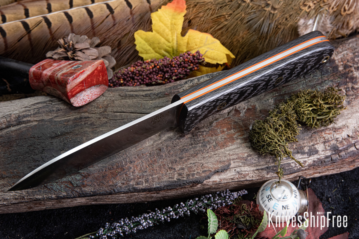 Bark River Knives: Kephart 4 - CPM 3V - Black Carbon Fiber