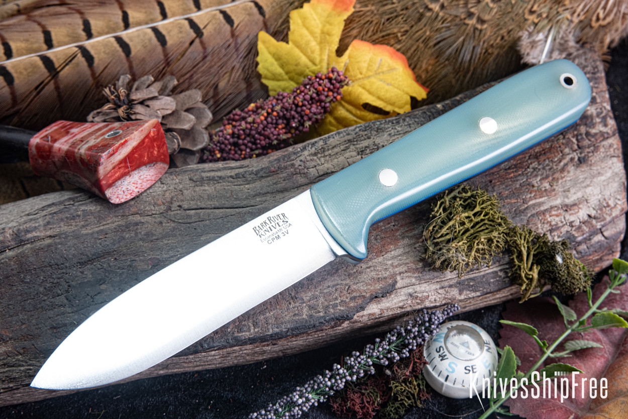 Bark River Knives: Kephart 4 - CPM 3V - Ghost Green Jade G-10