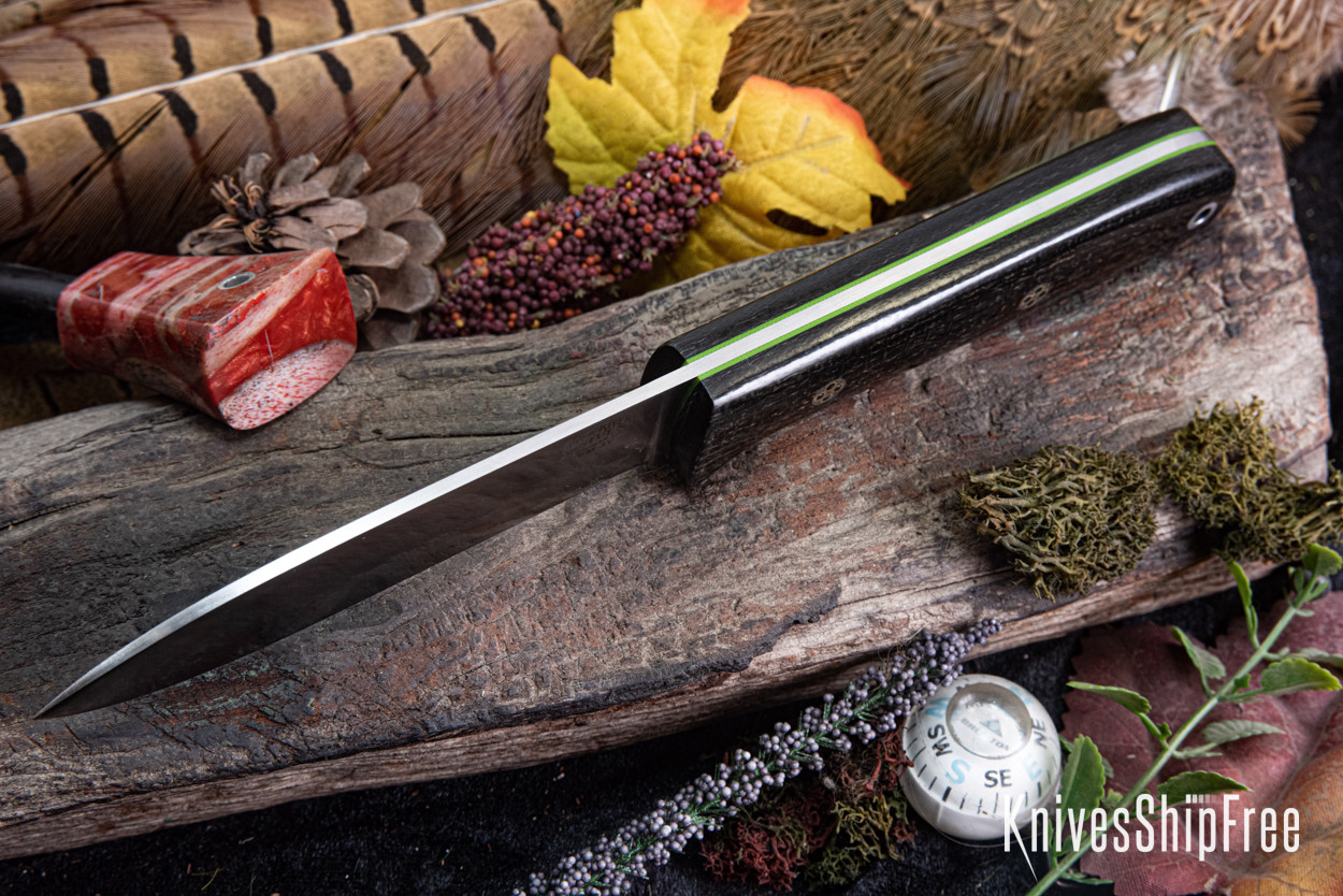 Bark River Knives: Kephart 4 - CPM 3V - Black Burlap Micarta