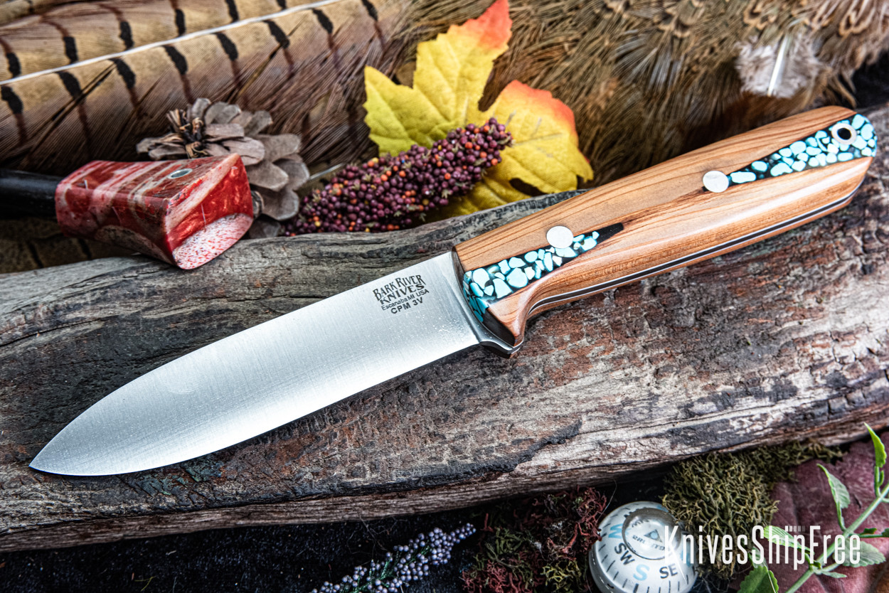 Bark River Knives: Kephart 4 - CPM 3V - Black Texas Fencepost
