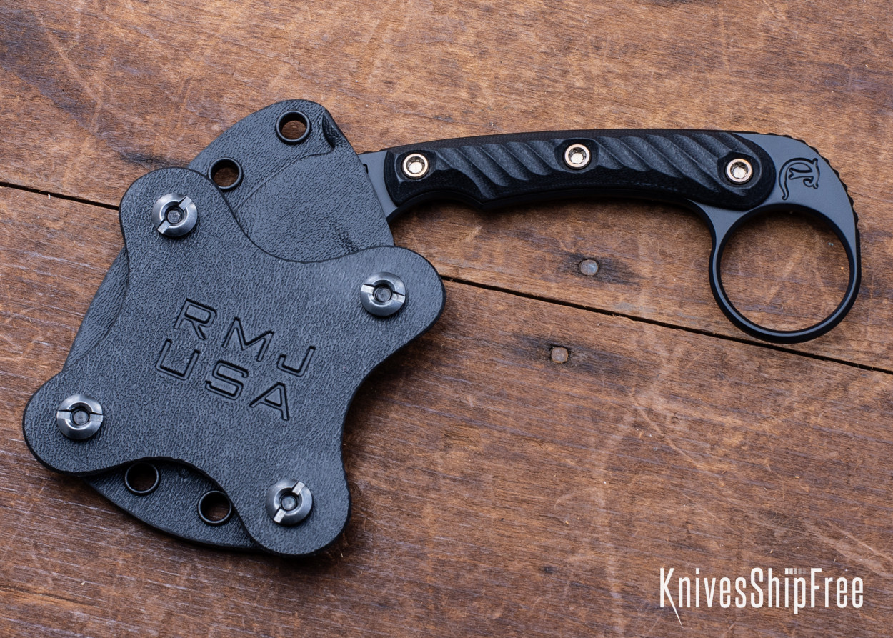RMJ Tactical: Korbin Karambit - Textured Hyena Brown G-10 - Nitro