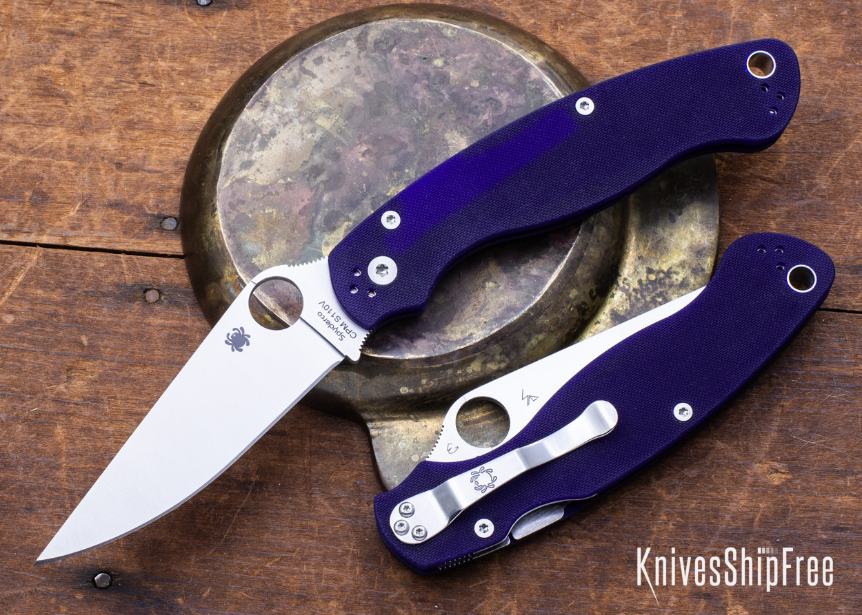 Spyderco: Military 2 - Compression Lock - Dark Blue G-10 - CPM